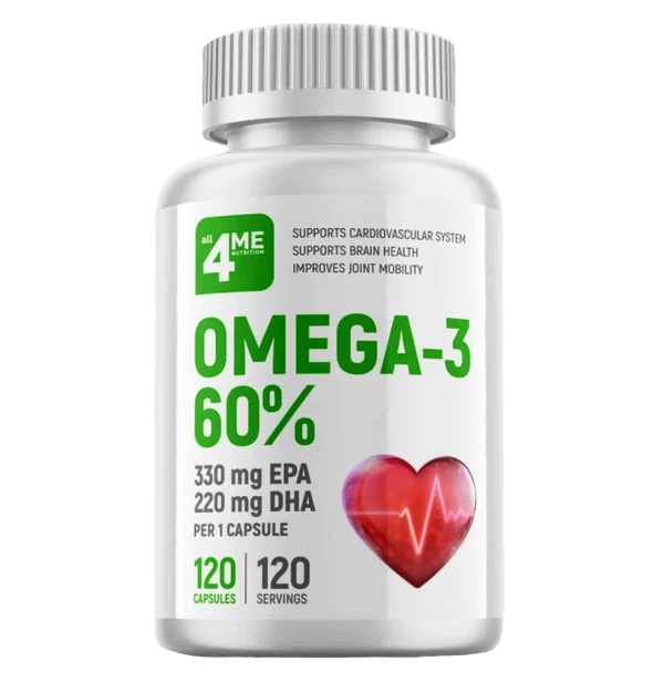 Купить Omega 3 60% all4ME Nutrition капсулы 120 шт.