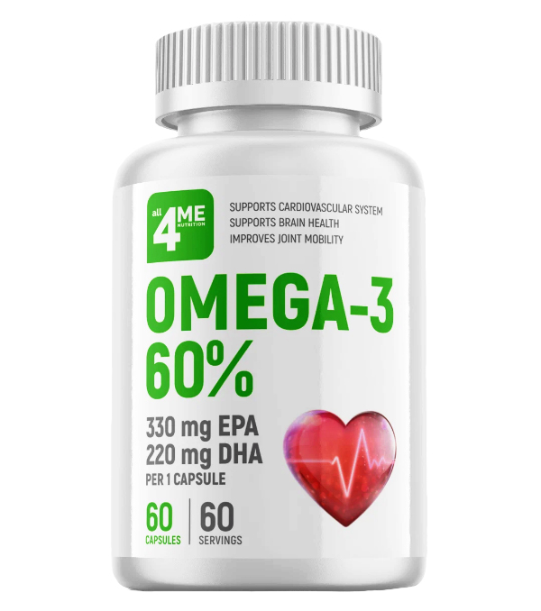 Omega 3 60% all4ME Nutrition капсулы 60 шт.