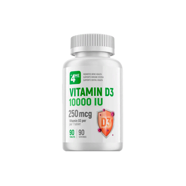 Купить Vitamin D3 all4ME Nutrition 10000 IU таблетки 90 шт.