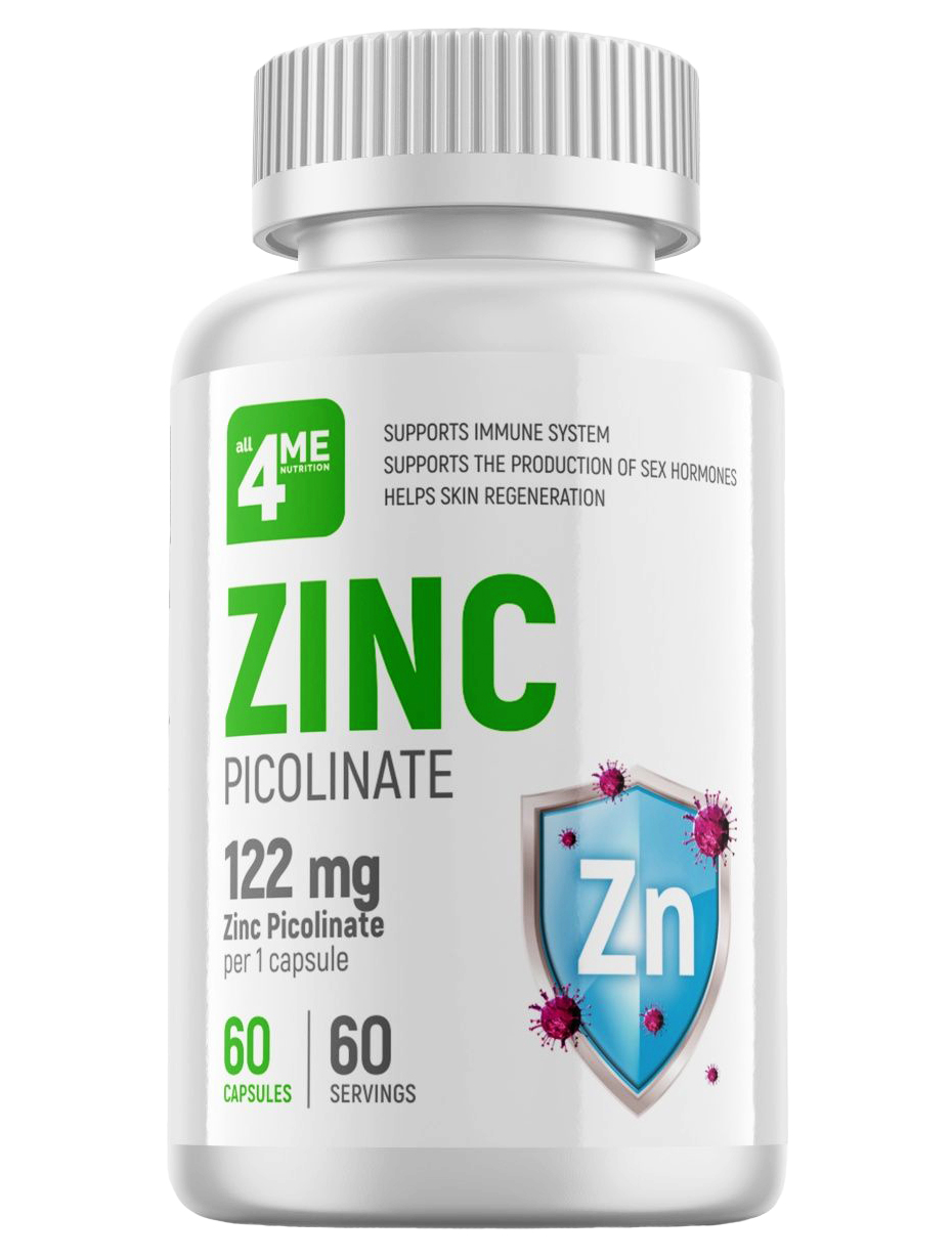 

Zinc Picolinate all4ME Nutrition капсулы 122 мг 60 шт.