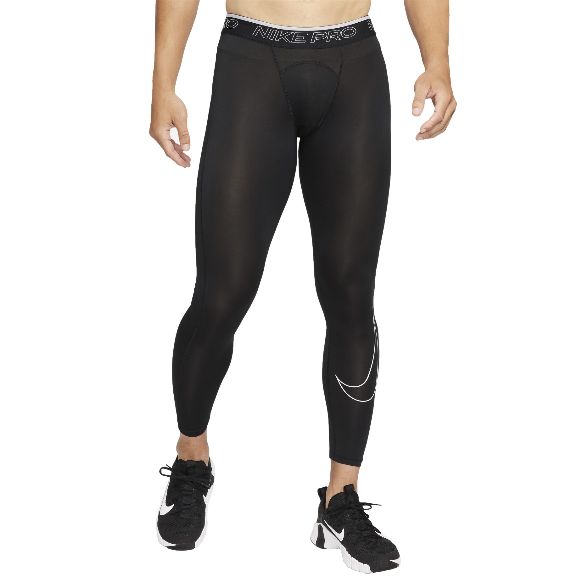 Тайтсы мужские Nike M NP DF TIGHT черные XL