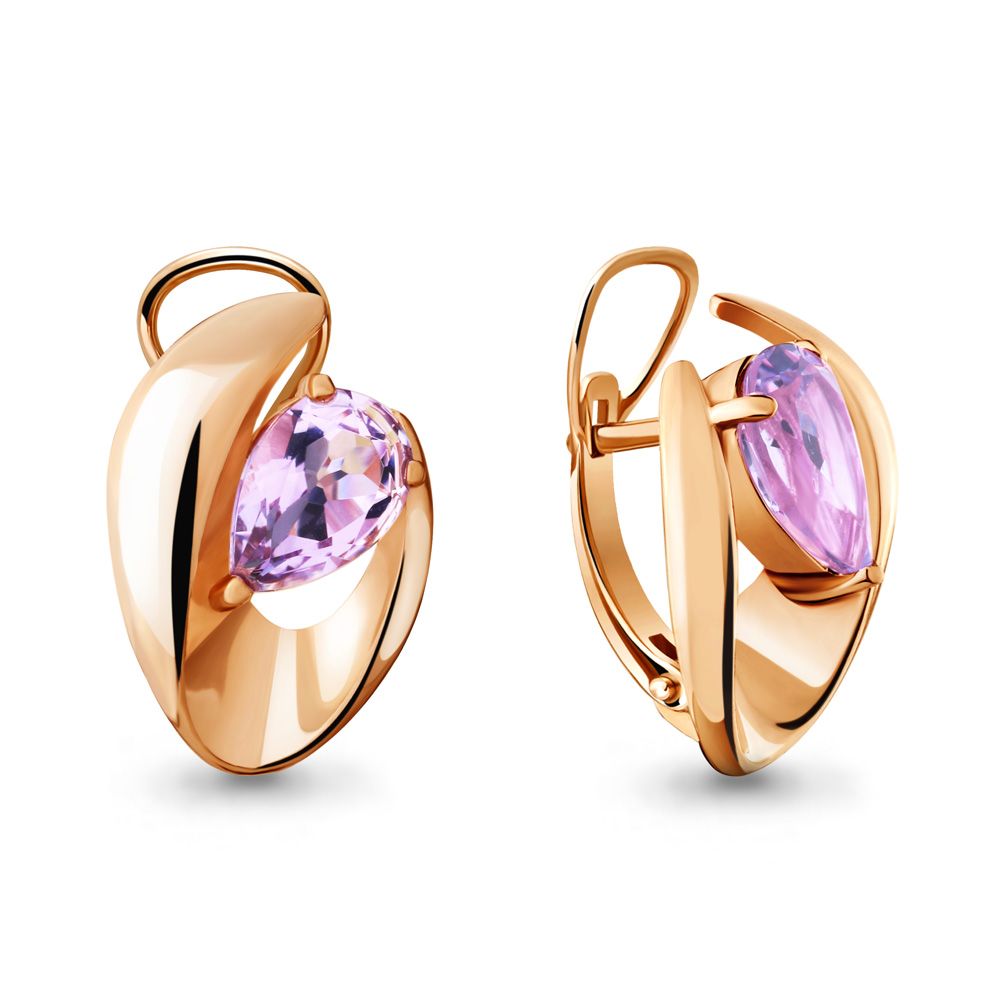 

Серьги из серебра с аметистом Aquamarine 4490104_925_з, 4490104_925_з