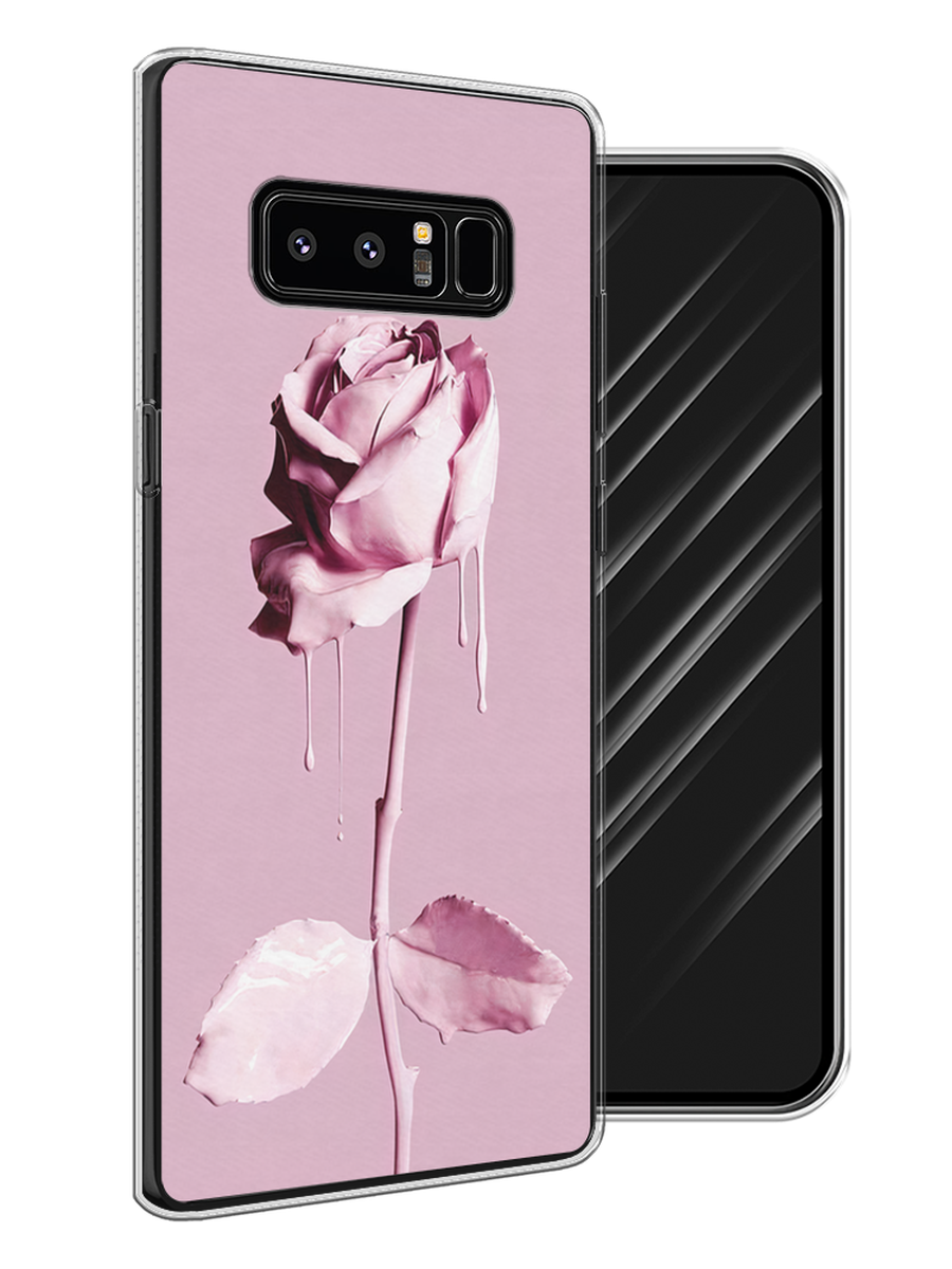 

Чехол Awog на Samsung Galaxy Note 8 "Роза в краске", Белый;розовый, 25250-8