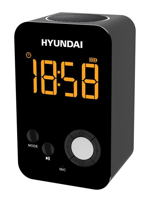 фото Радио-часы hyundai h-rcl300 black