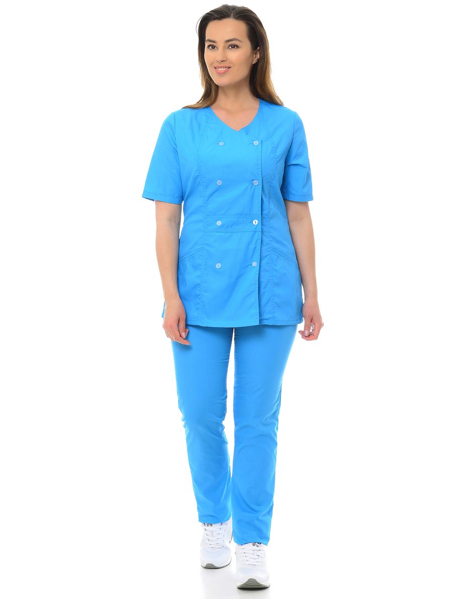 фото Костюм медицинский женский medicalwear домино 121 голубой 42