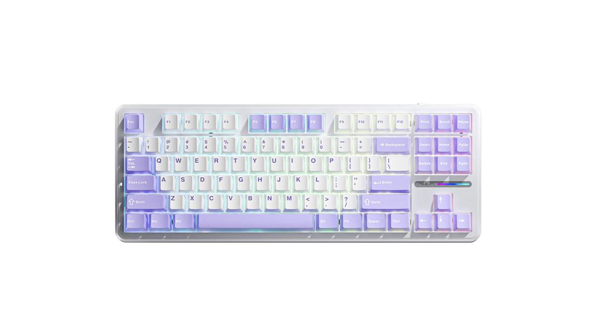 Клавиатура AULA F87 White-Purple