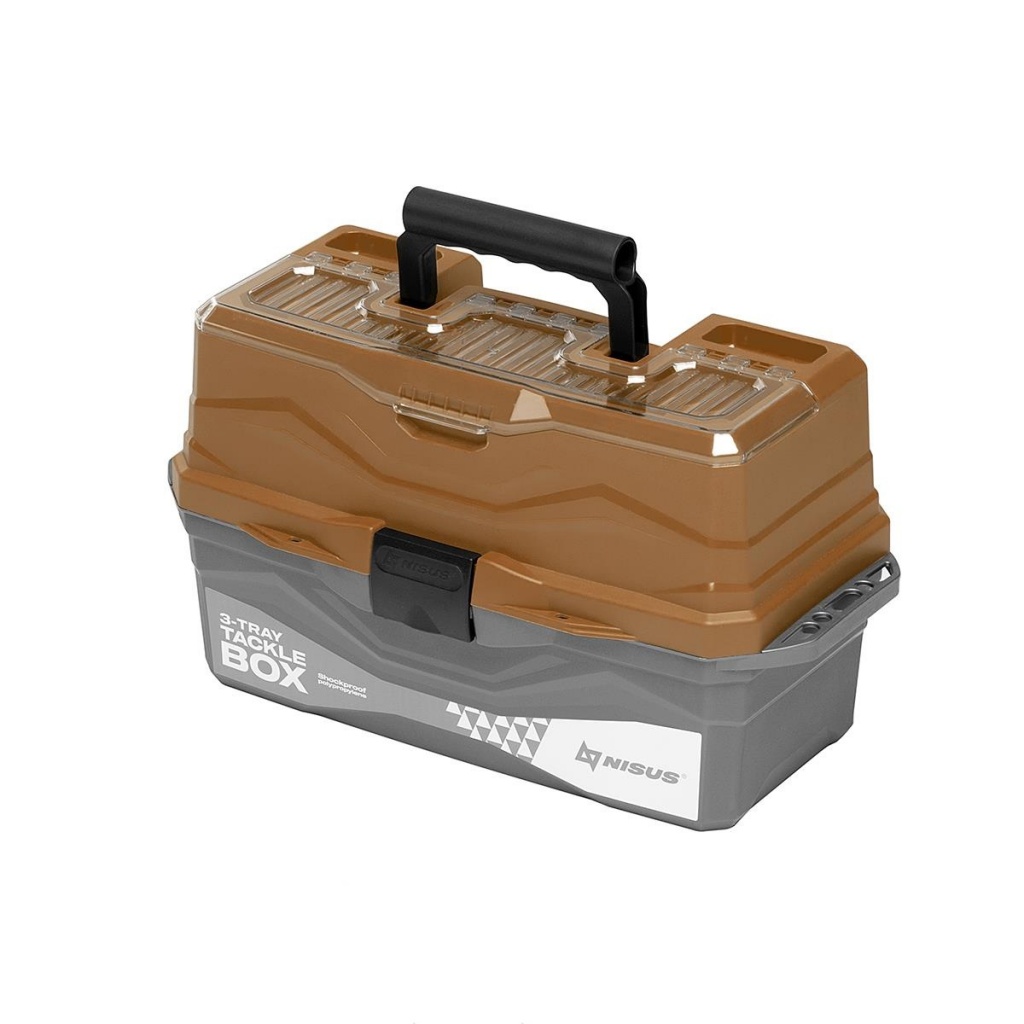 фото Ящик для снастей nisus tackle box трехполочный золотой n-tb-3-go тонар