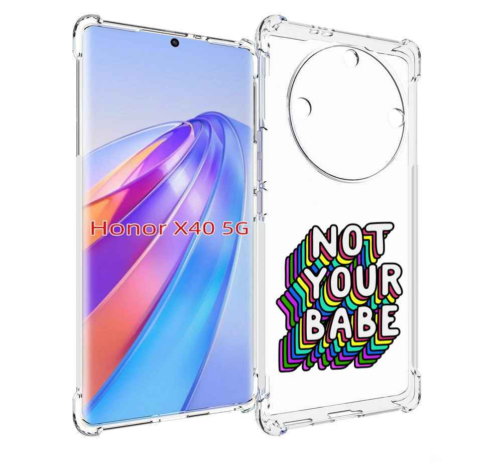 

Чехол MyPads не-твоя-девочка для Honor X40, Прозрачный, Tocco