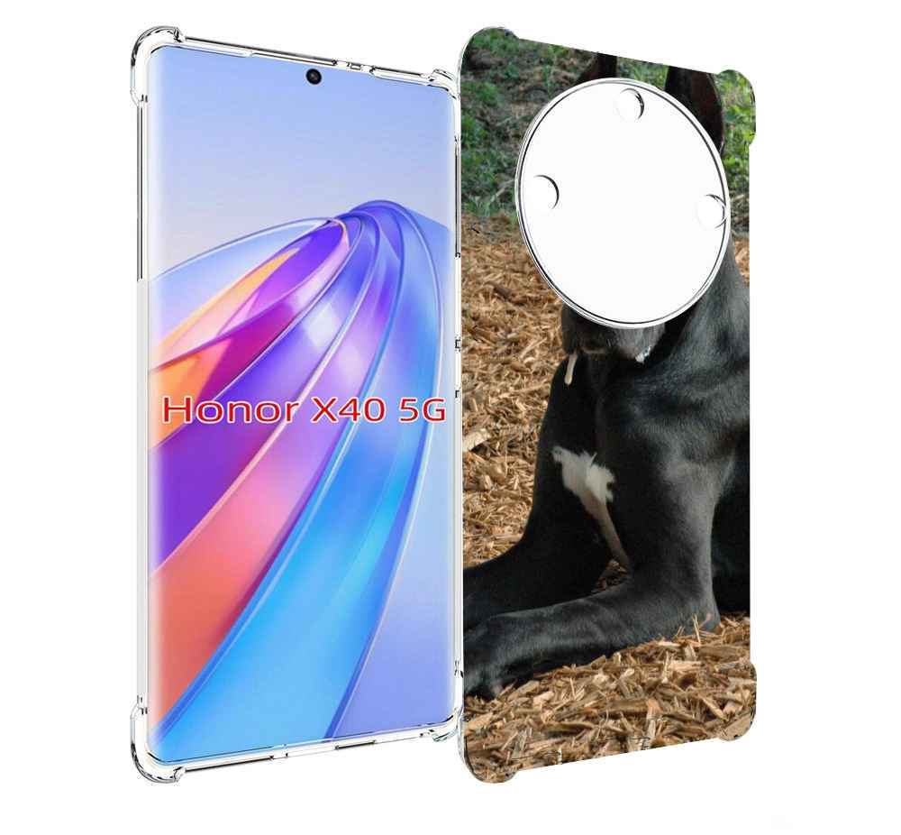 

Чехол MyPads немецкии дог для Honor X40, Прозрачный, Tocco