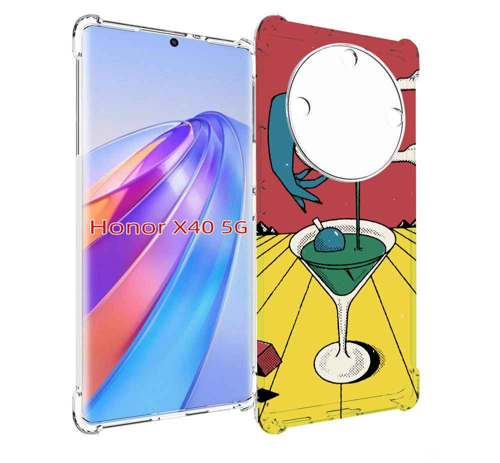 

Чехол MyPads необычный напиток для Honor X40, Прозрачный, Tocco
