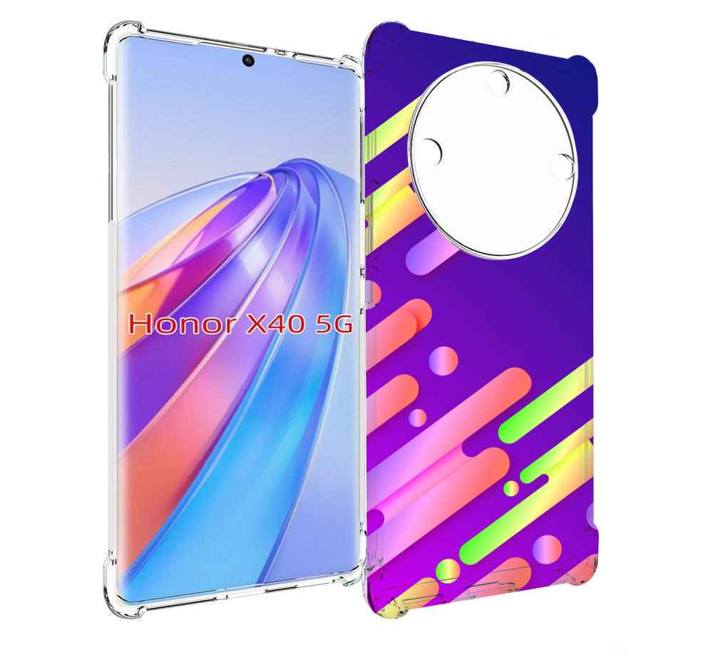 Чехол MyPads неоновый-фон для Honor X40