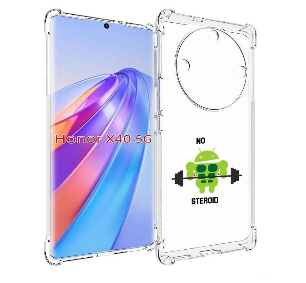 

Чехол MyPads нет-стероидам для Honor X40, Прозрачный, Tocco