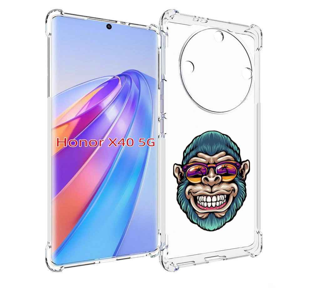 

Чехол MyPads обезьяна улыбается для Honor X40, Прозрачный, Tocco