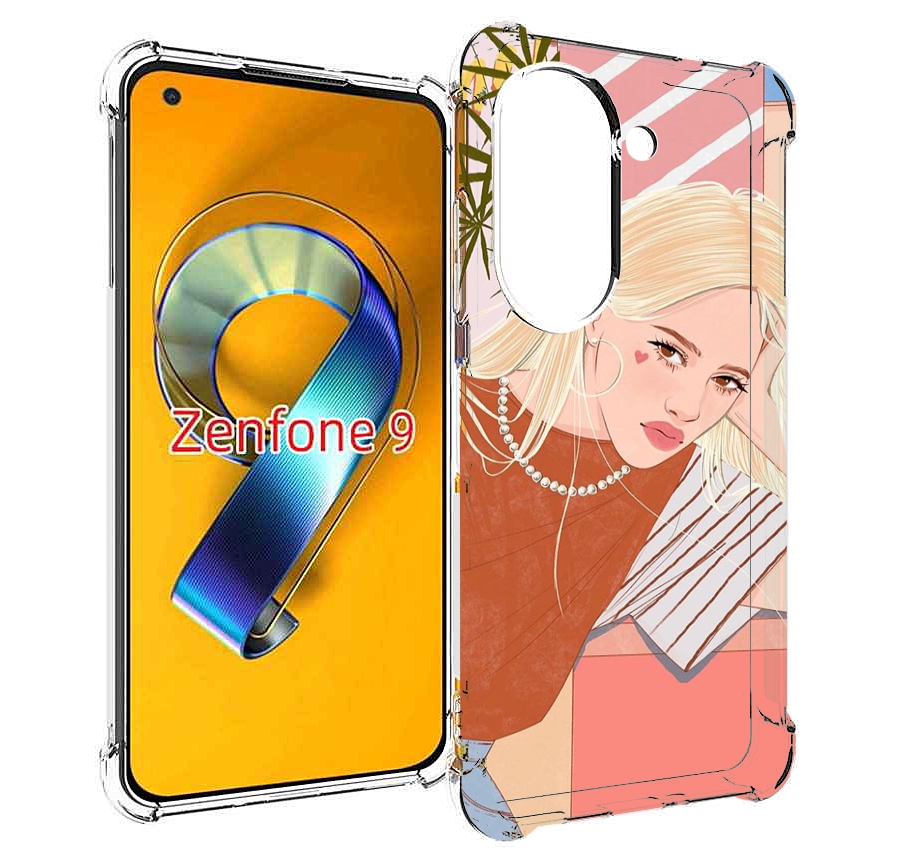 

Чехол MyPads летняя-девочка женский для Asus Zenfone 9 (AI2202), Прозрачный, Tocco