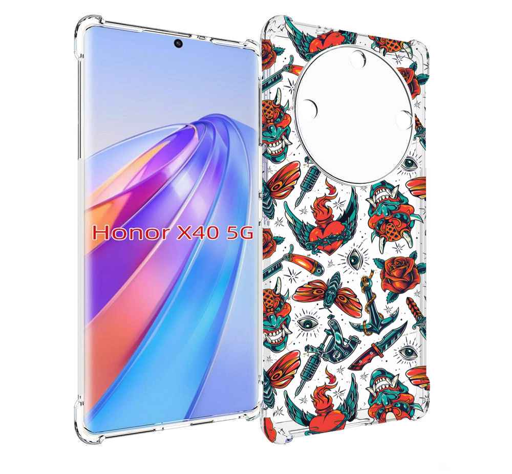 

Чехол MyPads олд-скул-пак для Honor X40, Прозрачный, Tocco