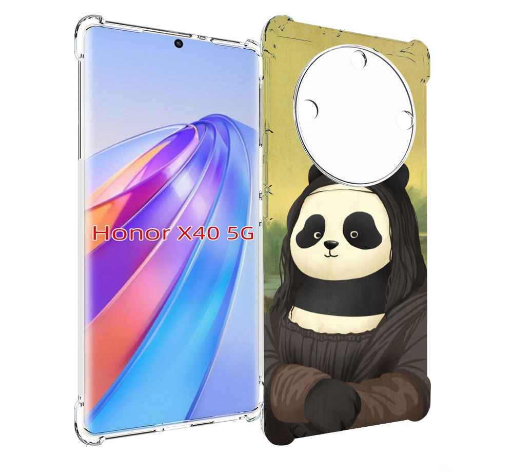 

Чехол MyPads панда монализа для Honor X40, Прозрачный, Tocco