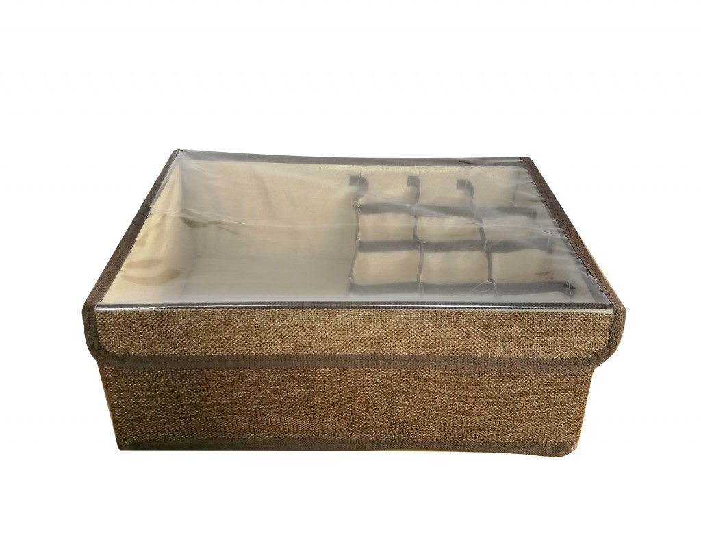

Короб для хранения с ячейками и прозрачной крышкой, 32х25х12,5 см