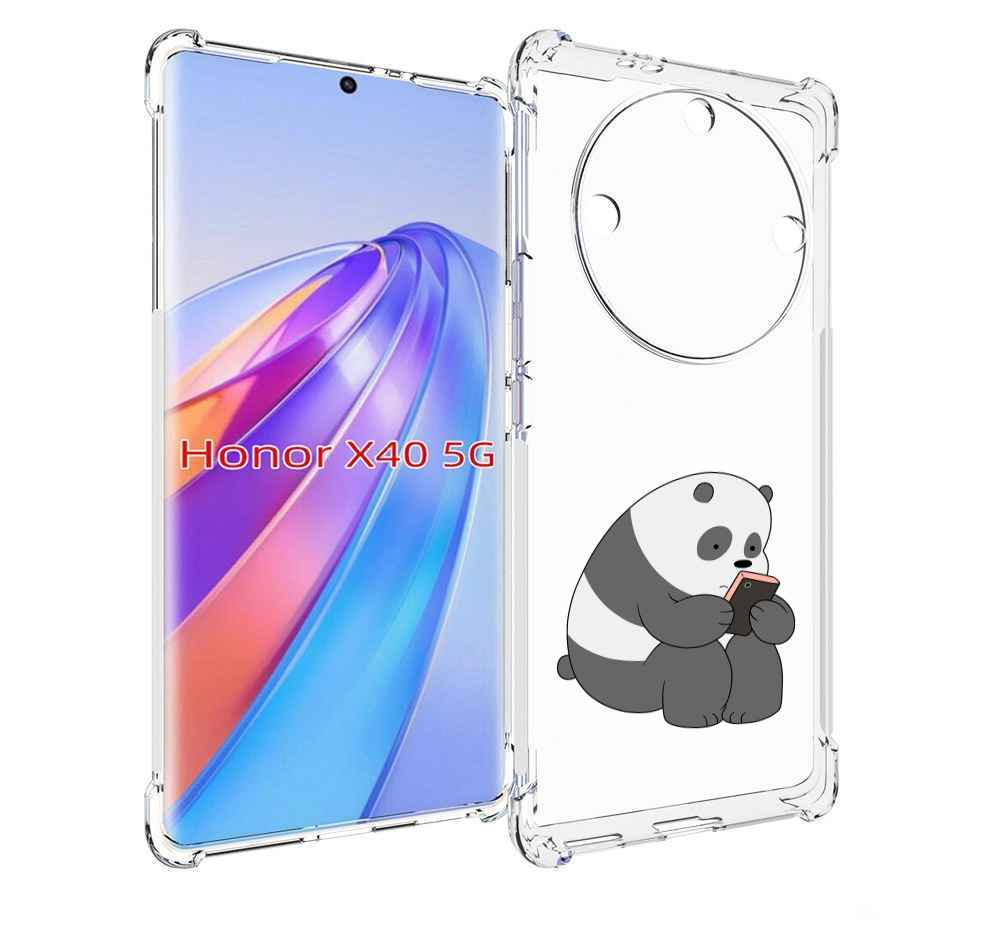 

Чехол MyPads панда-в-телефоне для Honor X40, Прозрачный, Tocco