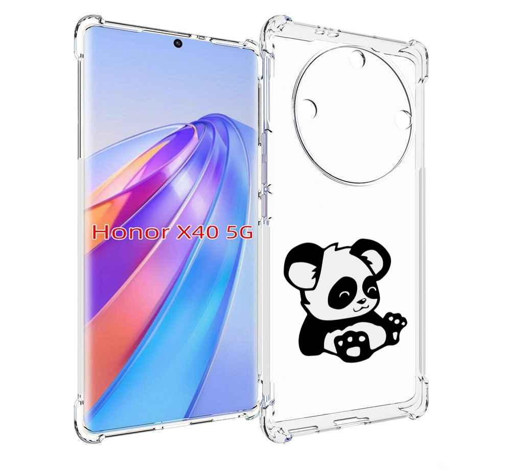 

Чехол MyPads панда-детеныш детский для Honor X40, Прозрачный, Tocco