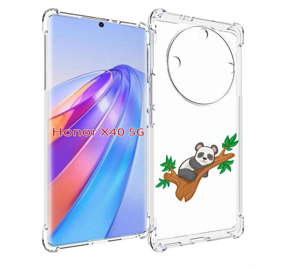 

Чехол MyPads панда-на-деревце для Honor X40, Прозрачный, Tocco