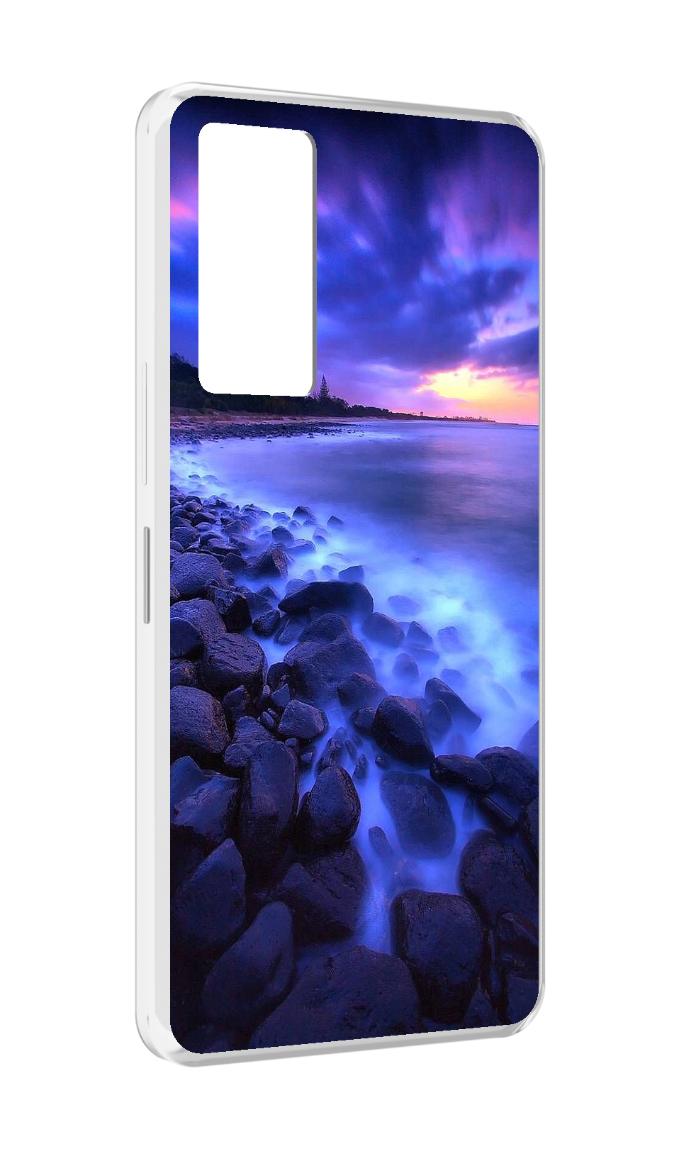 

Чехол MyPads неоновый берег для Infinix Note 11, Прозрачный, Tocco