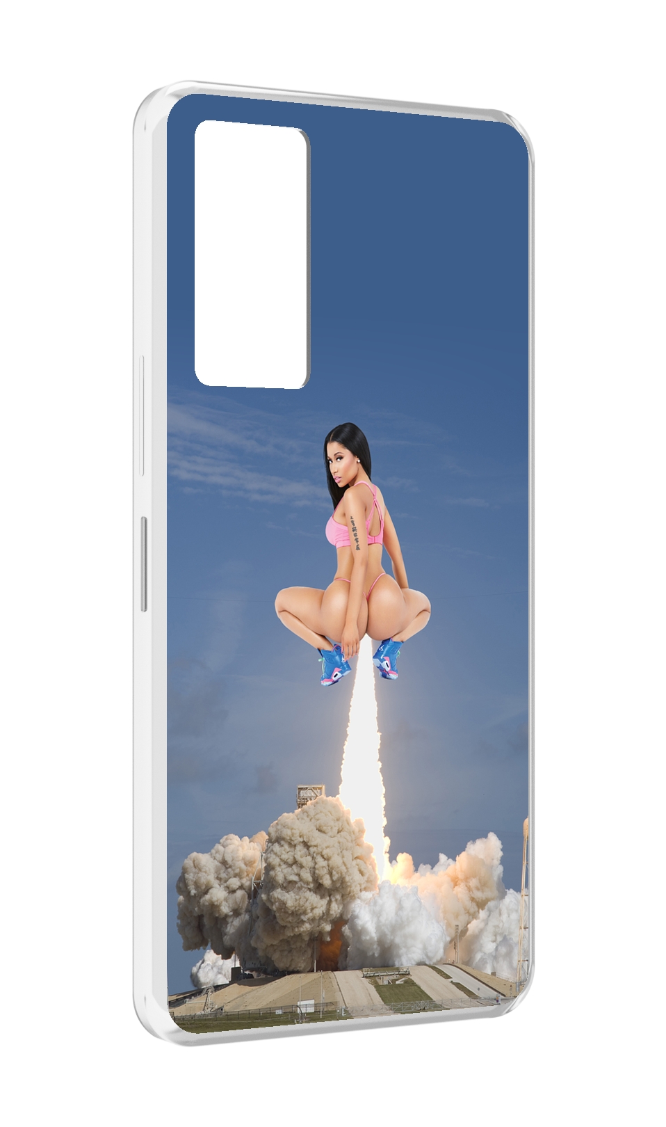 

Чехол MyPads ники-минаж-ракета детский для Infinix Note 11, Прозрачный, Tocco