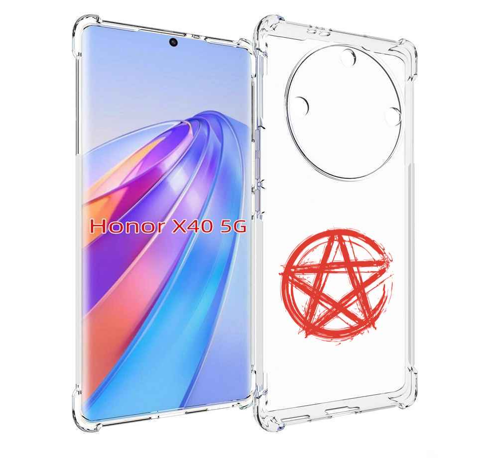 

Чехол MyPads пентаграмма для Honor X40, Прозрачный, Tocco