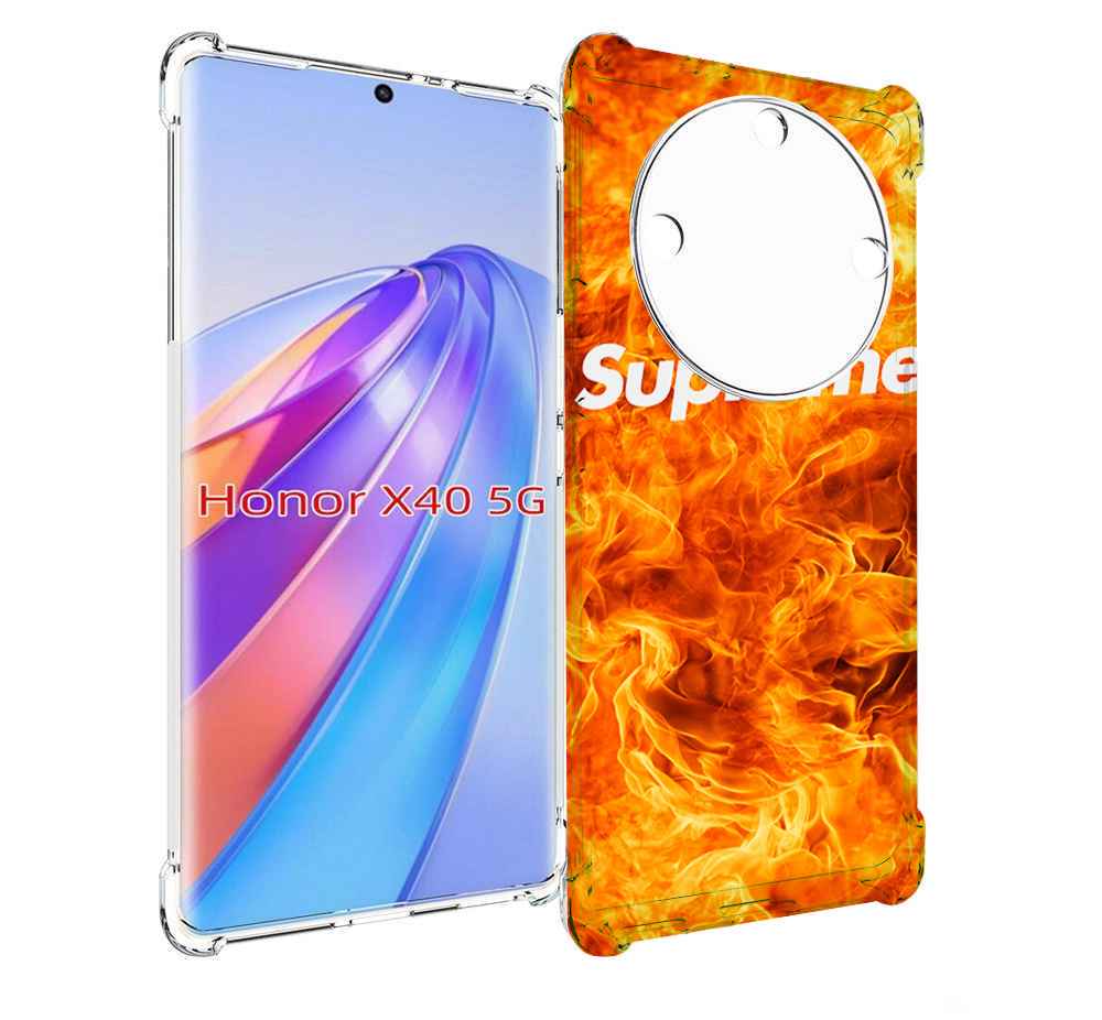 

Чехол MyPads пламя-пламенное суприм для Honor X40, Прозрачный, Tocco