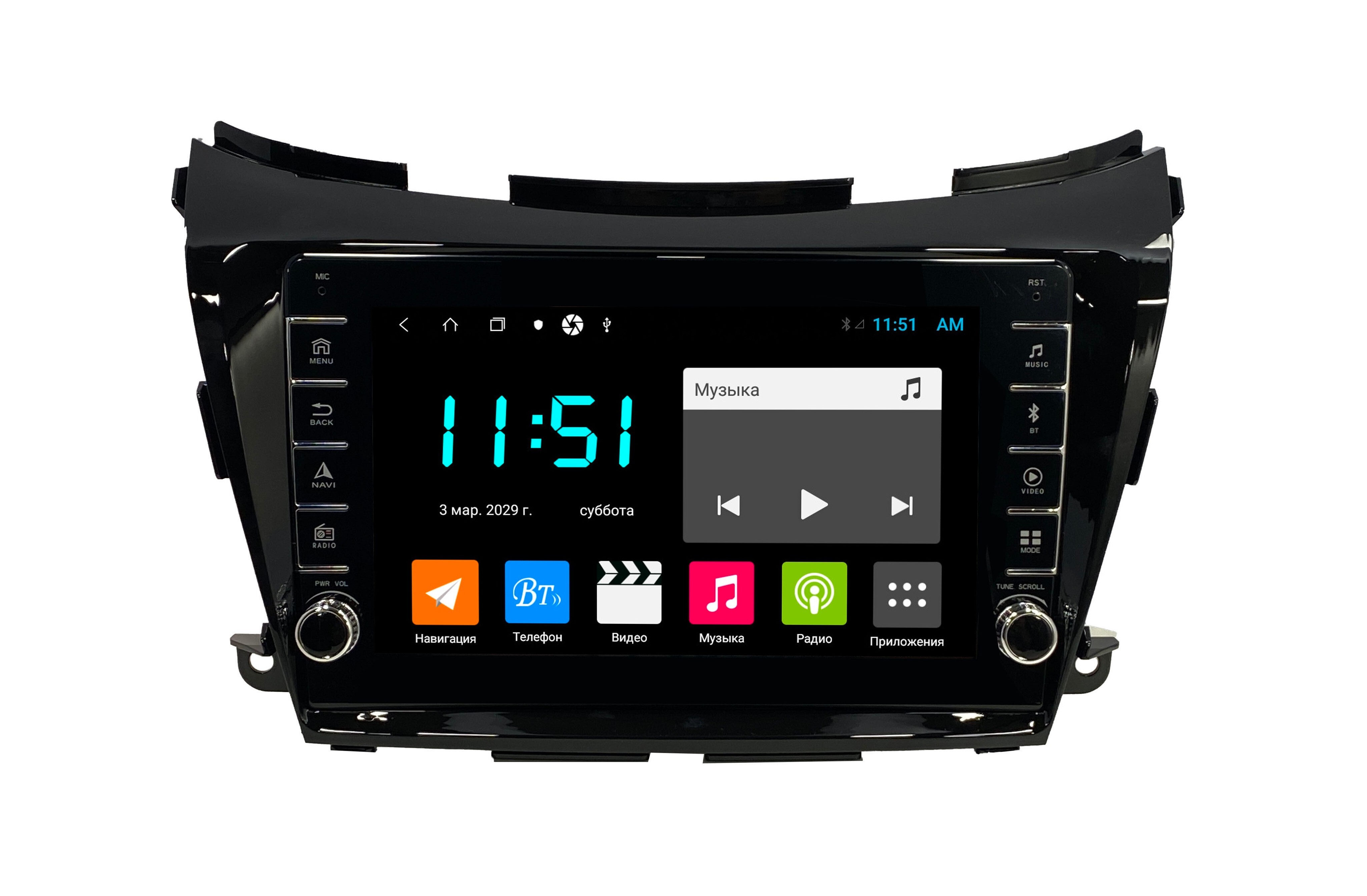 Штатная автомагнитола Zenith Nissan Murano 2014-2020 Android 12 464GB с крутилками 3382500₽