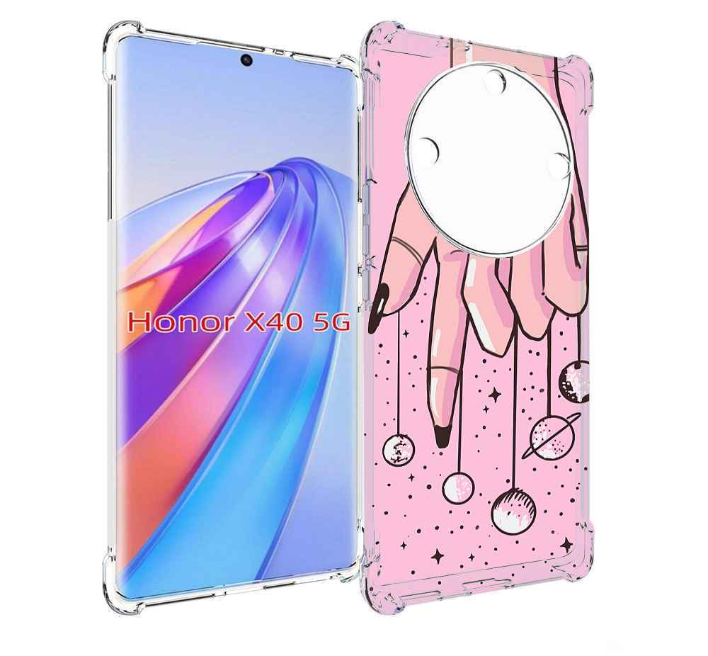 

Чехол MyPads планеты-на-пальцах для Honor X40, Прозрачный, Tocco