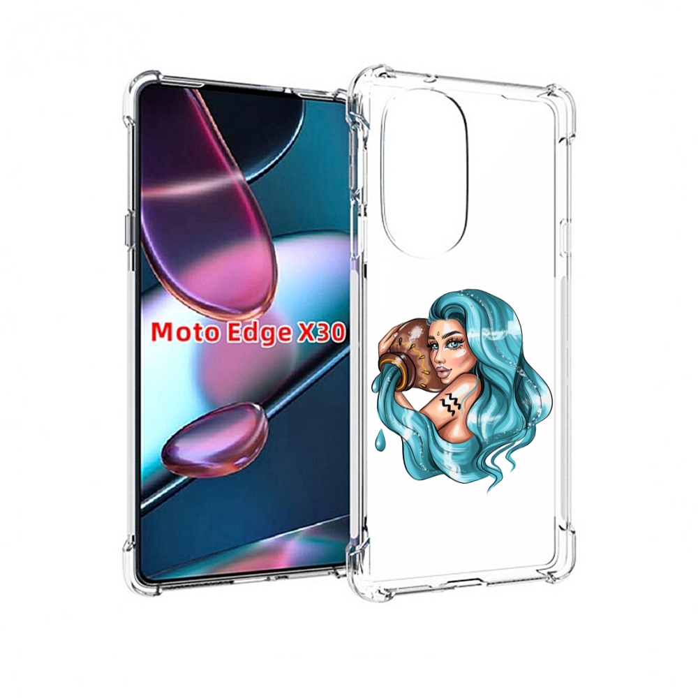 

Чехол MyPads Девушка-Водолей для Motorola Moto Edge X30, Прозрачный, Tocco