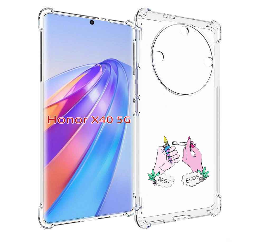 

Чехол MyPads плохие руки женский для Honor X40, Прозрачный, Tocco