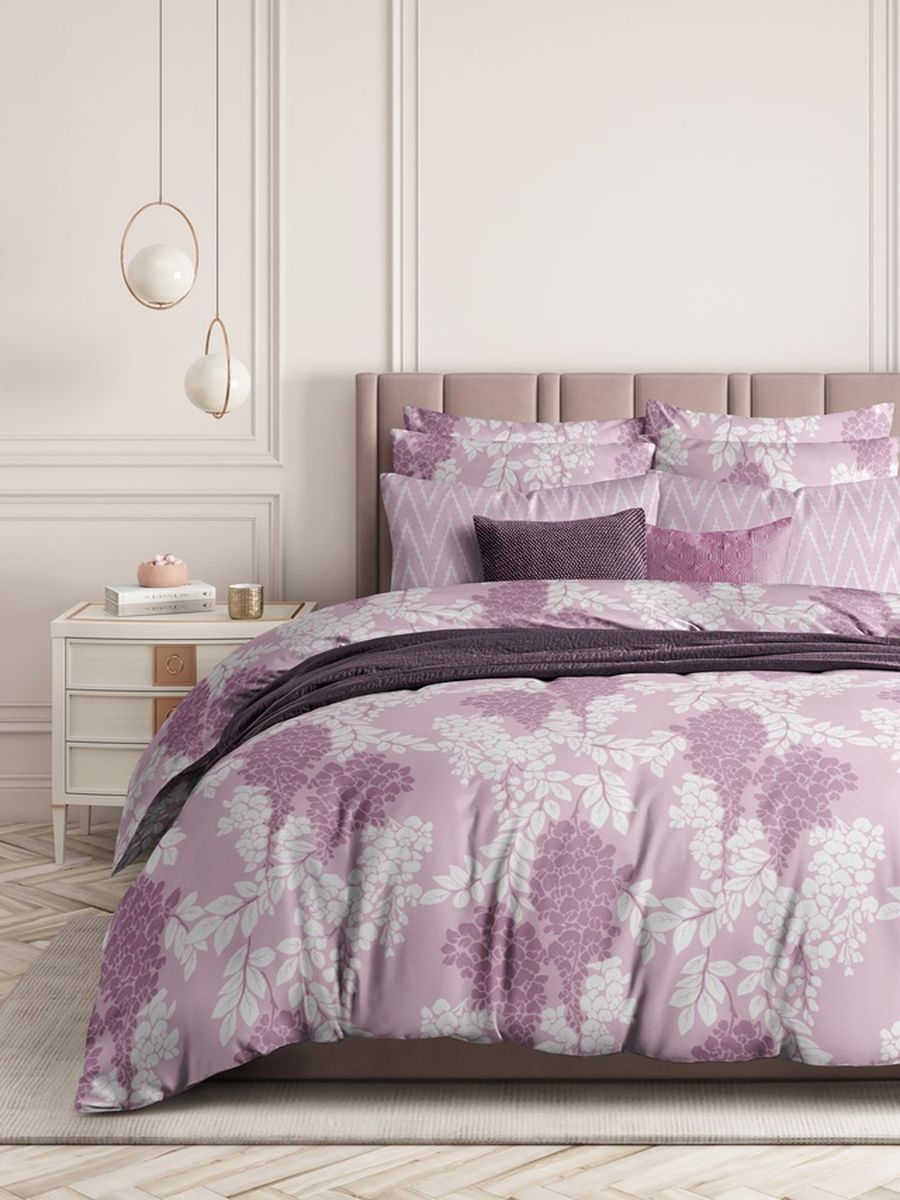 Комплект постельного белья Гутен Морган Lupine 1.5-спальный, поплин, розовый