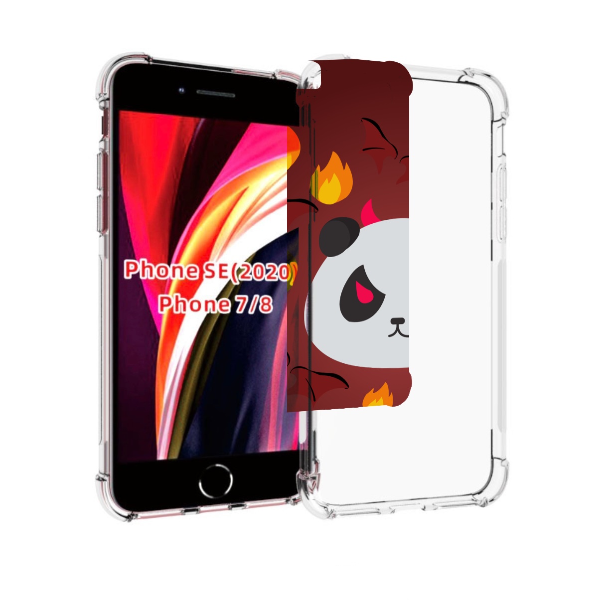 

Чехол MyPads огненная-панда для iPhone 7 4.7 / iPhone 8 / iPhone SE 2 (2020), Прозрачный, Tocco
