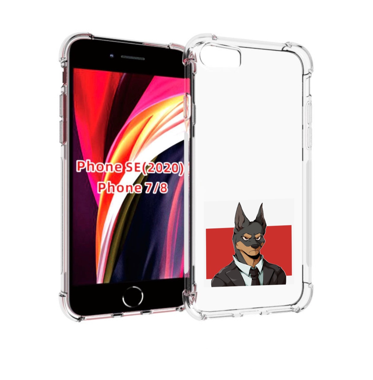 

Чехол MyPads офисный работник собака для iPhone 7 4.7 / iPhone 8 / iPhone SE 2 (2020), Прозрачный, Tocco
