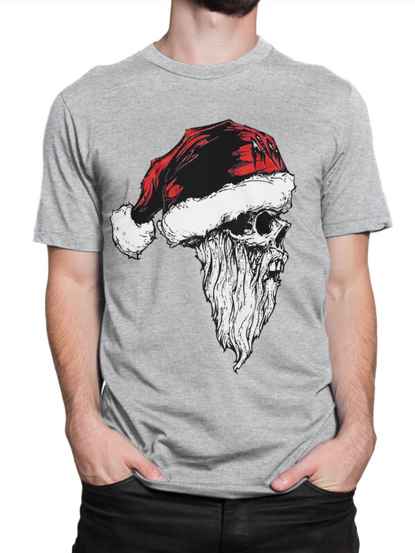 фото Футболка мужская dream shirts дед мороз - dead moroz серая 2xl