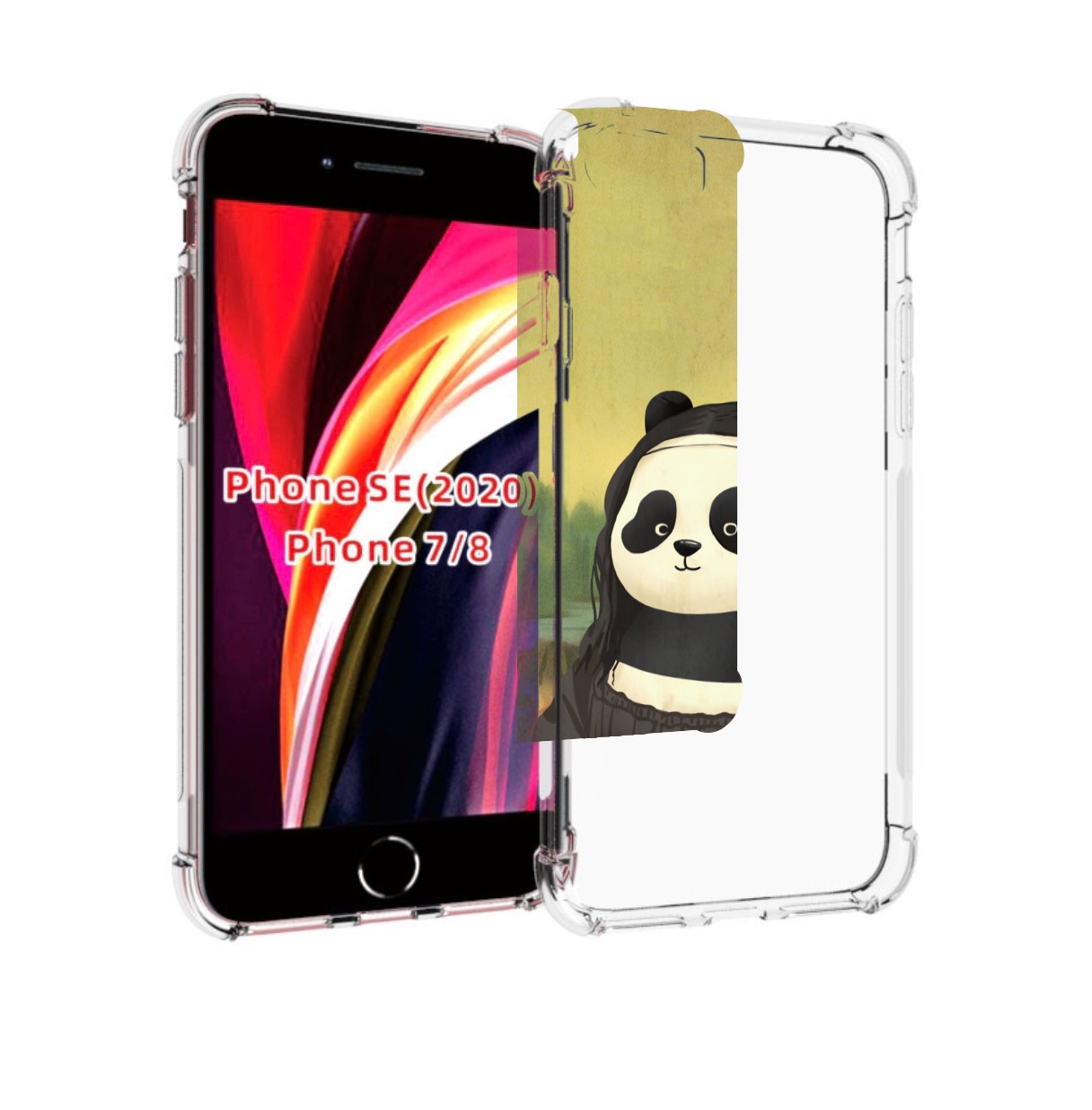 

Чехол MyPads панда монализа для iPhone 7 4.7 / iPhone 8 / iPhone SE 2 (2020), Прозрачный, Tocco