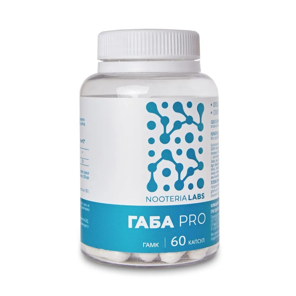 Биологически активная добавка Nooteria Labs Габа Pro 60 шт.