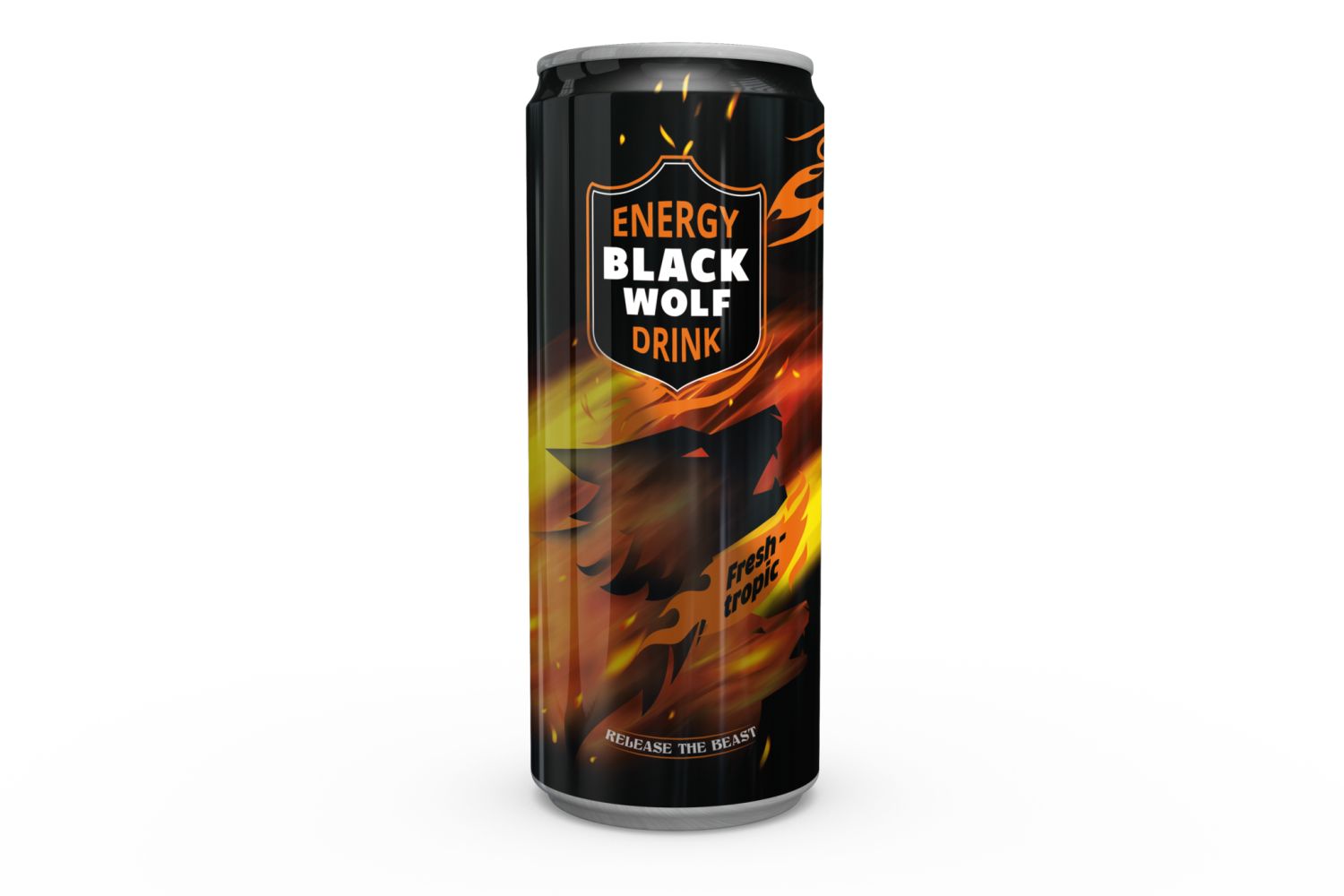 

Энергетический напиток Black Wolf Fresh-tropic газированный 1 л