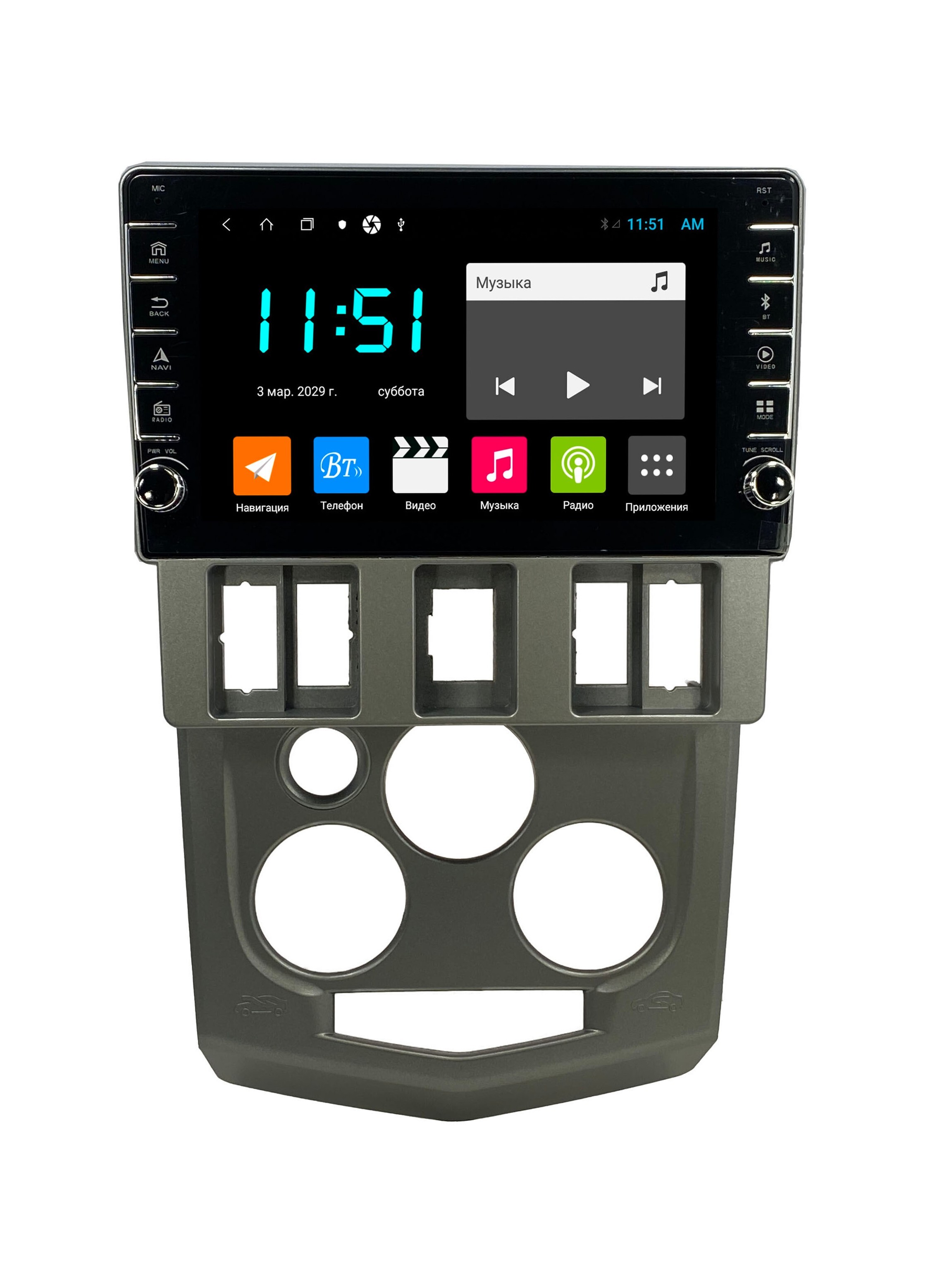 Штатная автомагнитола Zenith Renault Logan 2004-2009 Android 12 464GB с крутилками 3425000₽