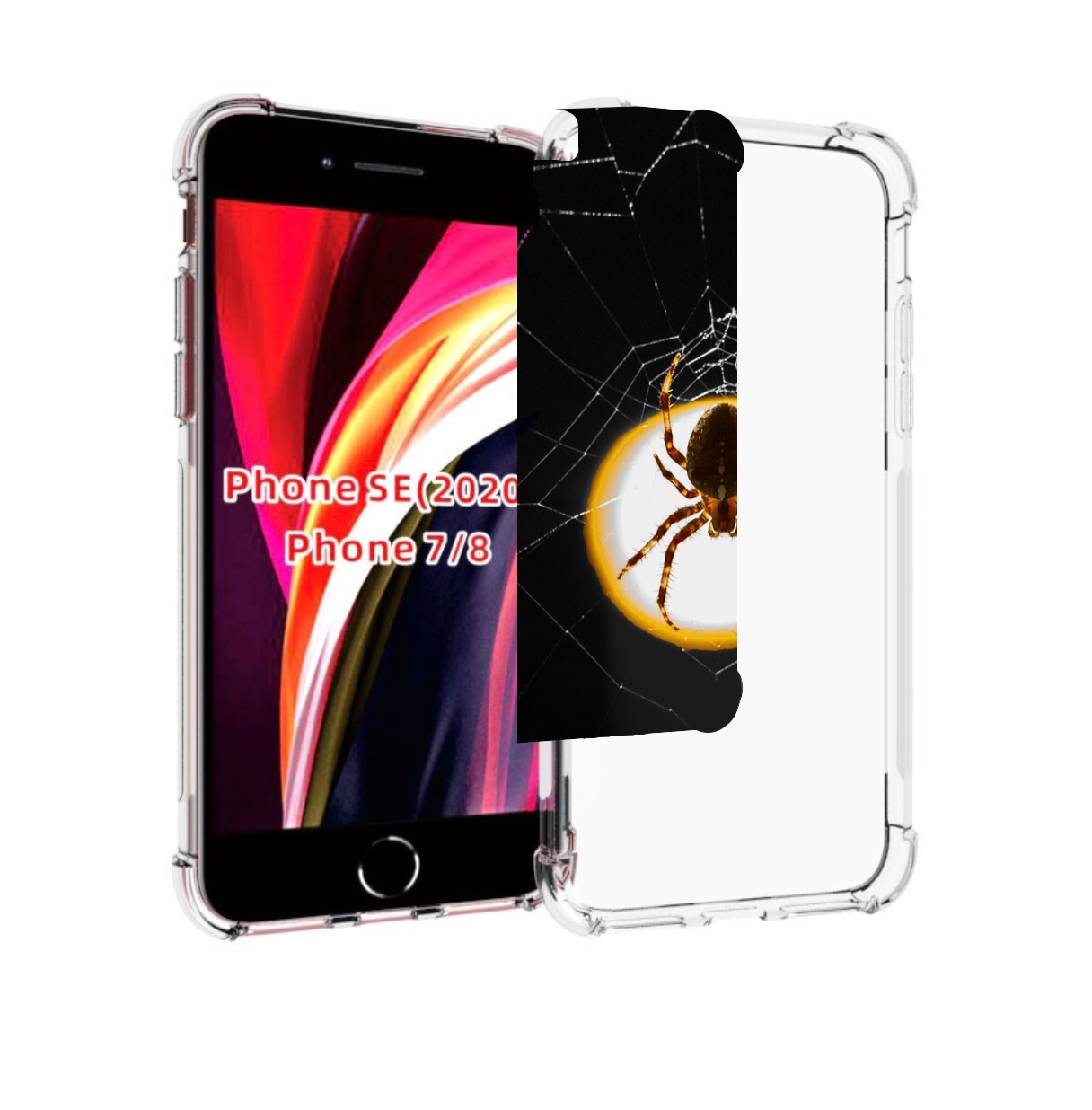 

Чехол MyPads паук-с-паутинкой для iPhone 7 4.7 / iPhone 8 / iPhone SE 2 (2020), Прозрачный, Tocco