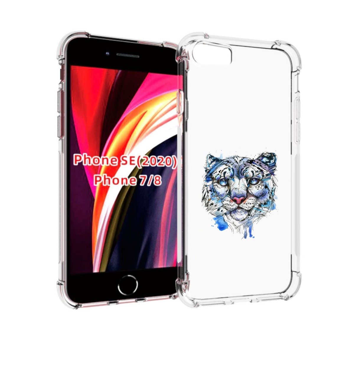 

Чехол MyPads водяной тигр для iPhone 7 4.7 / iPhone 8 / iPhone SE 2 (2020), Прозрачный, Tocco