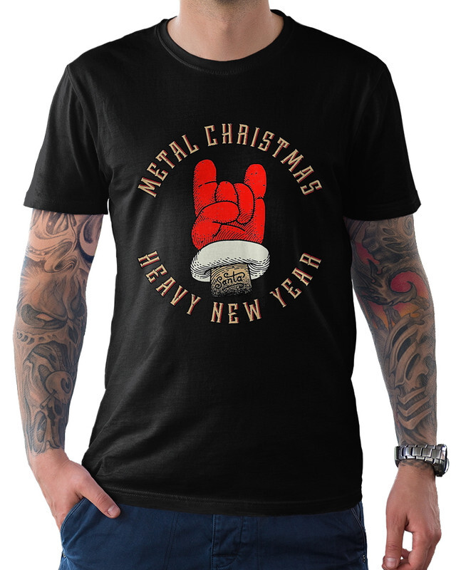 фото Футболка мужская dream shirts metal christmas черная s