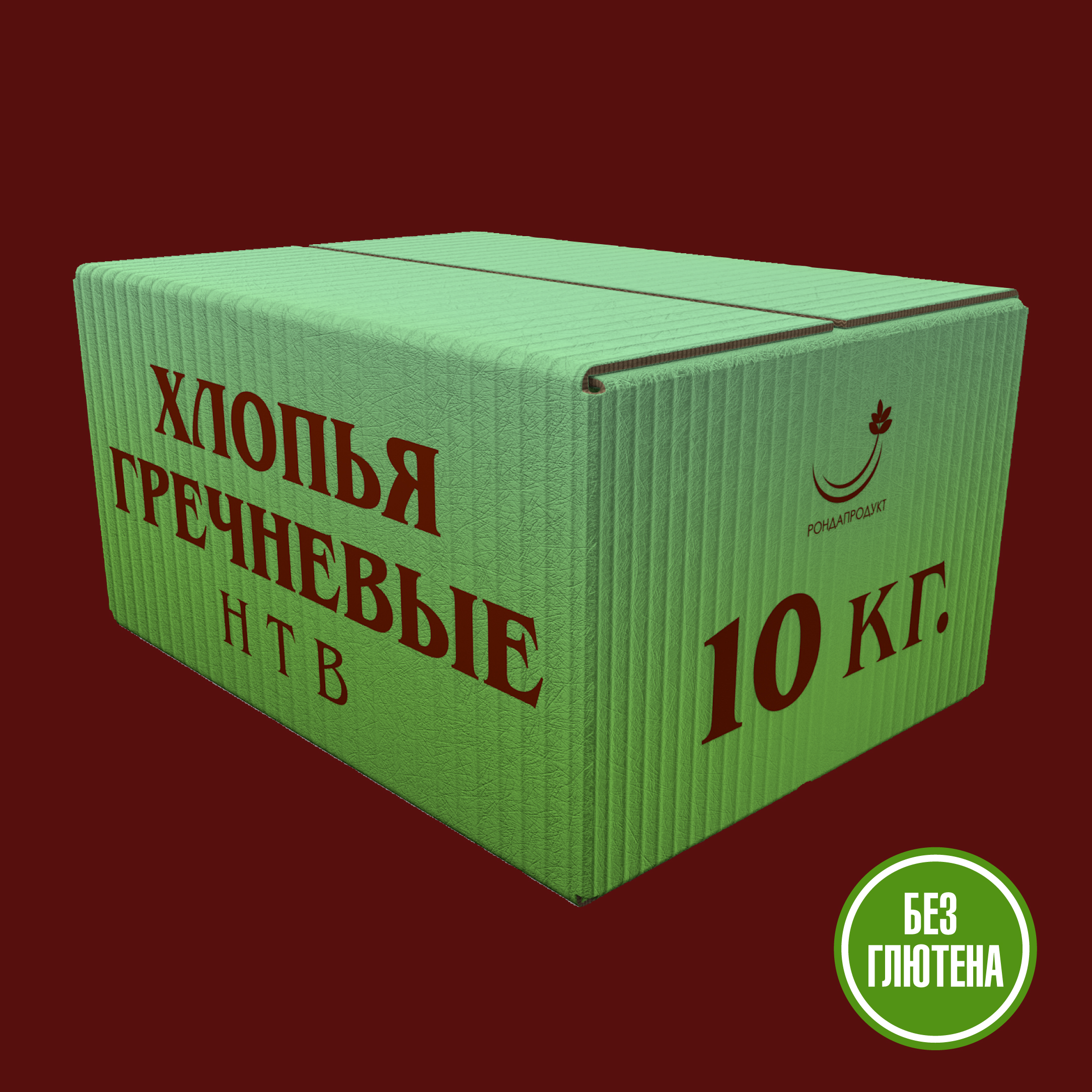 

Гречневые хлопья Рондапродукт не требующие варки, 10 кг, Гречневые хлопья