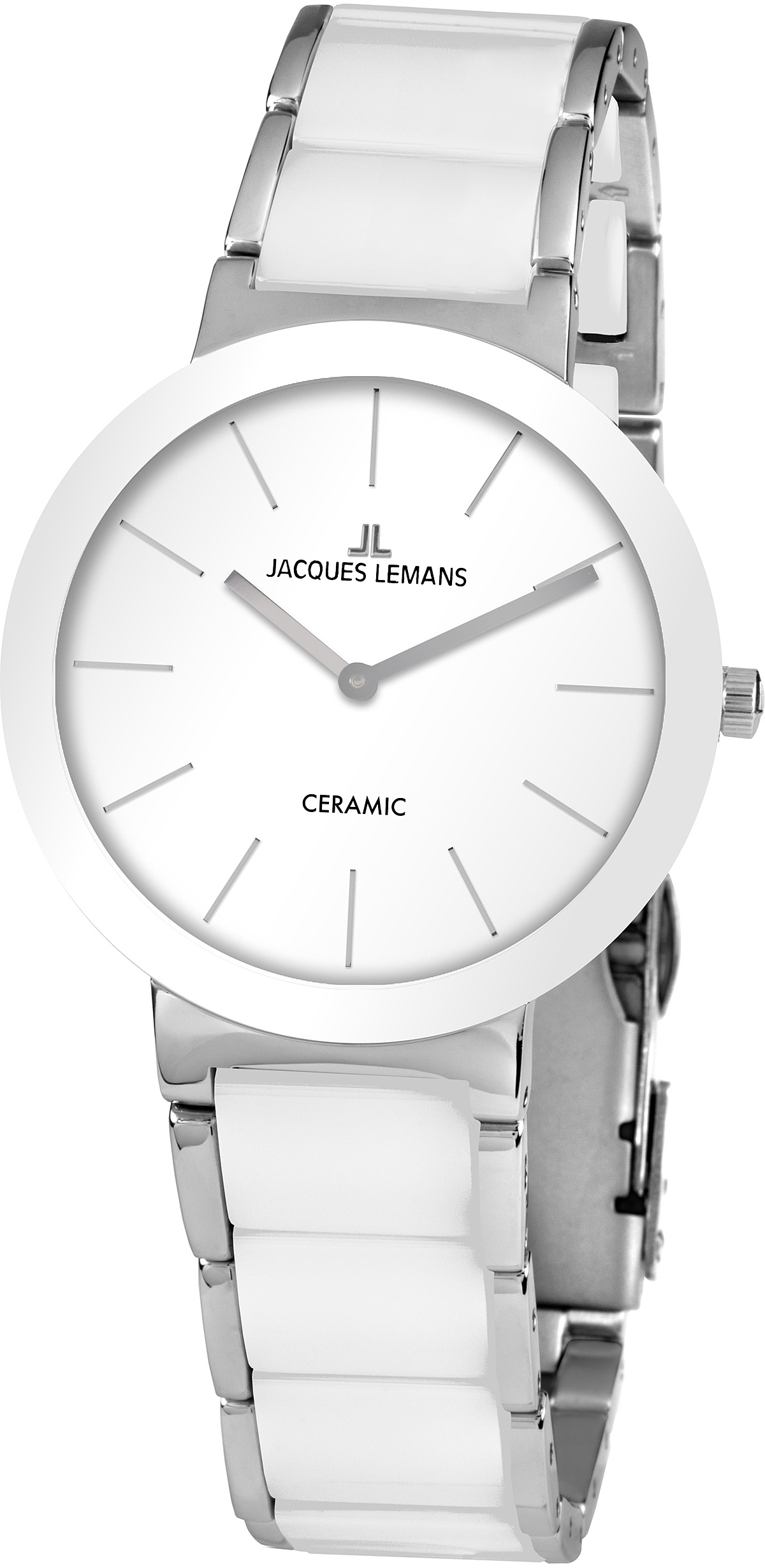 Наручные часы мужские Jacques Lemans 42-8B белые/серебристые