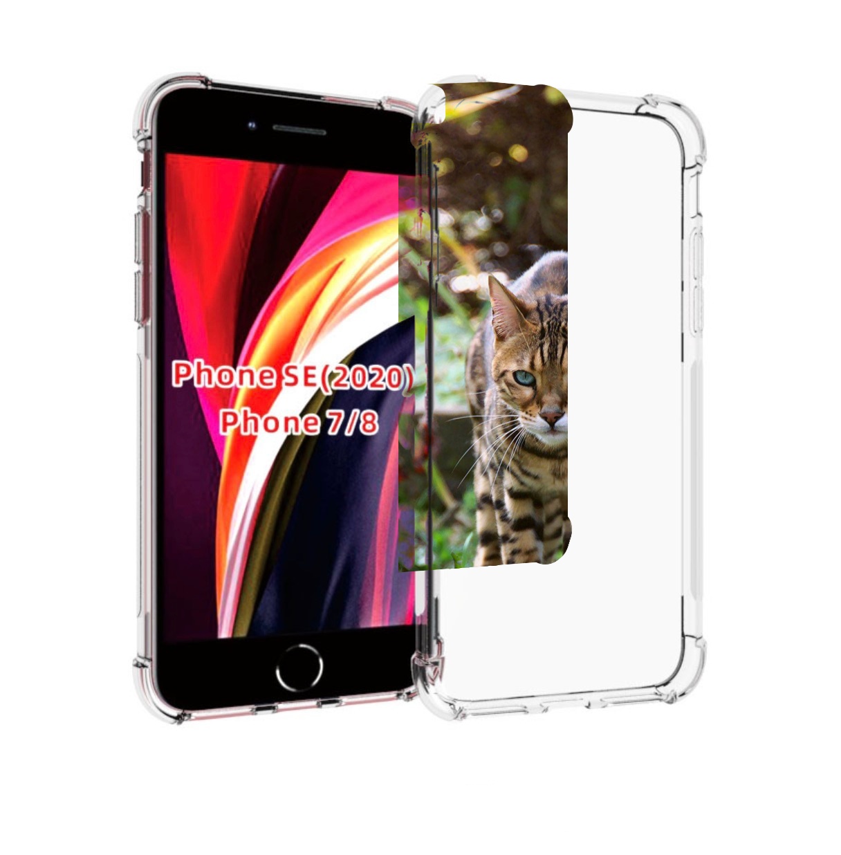 

Чехол MyPads порода кошка бенгальская для iPhone 7 4.7 / iPhone 8 / iPhone SE 2 (2020), Прозрачный, Tocco