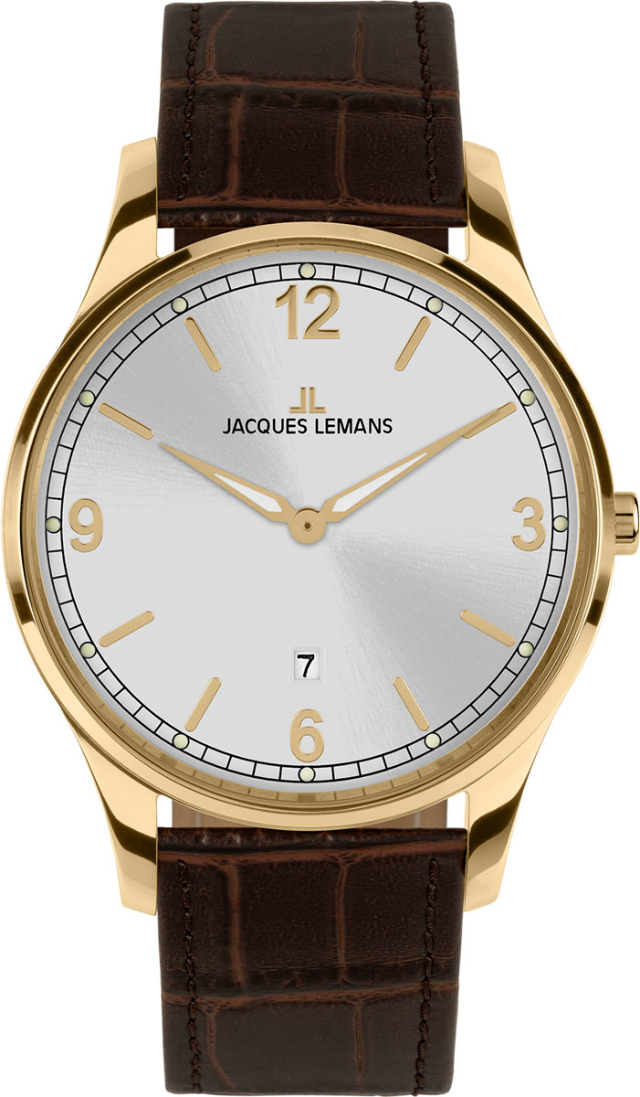 фото Наручные часы мужские jacques lemans 1-2128d коричневые