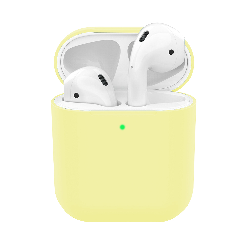 

Чехол Silicone Case Slim для AirPods 1/2 Yellow