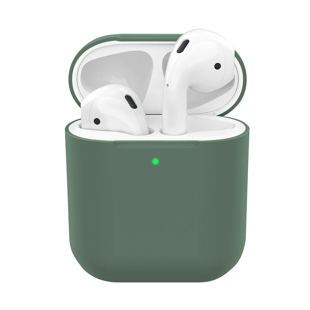 

Чехол Silicone Case Slim для AirPods 1/2 Dark Green