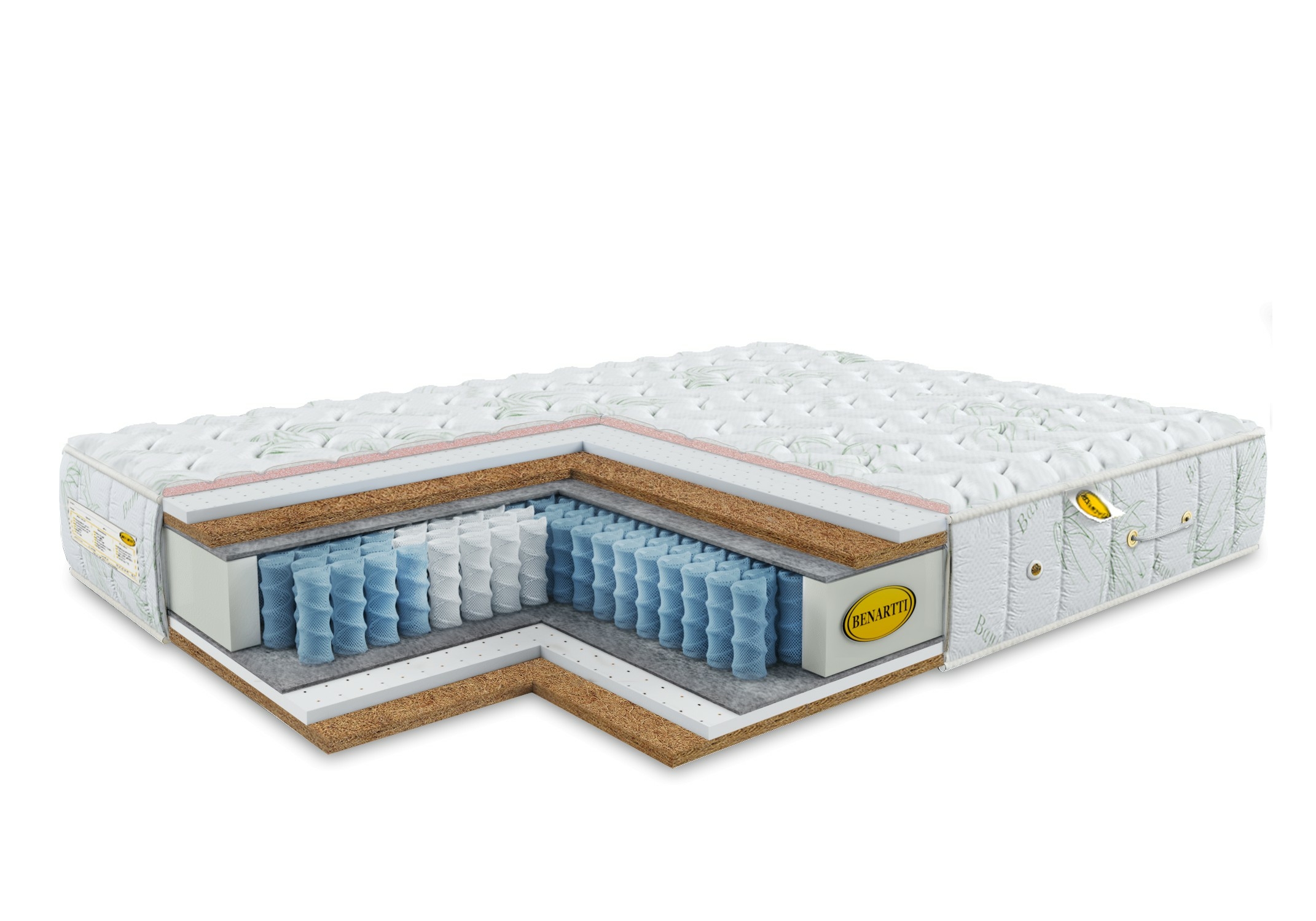 

Матрас Benartti Memory Cocos Duo S1200 80х200, Memory Cocos Duo S1200